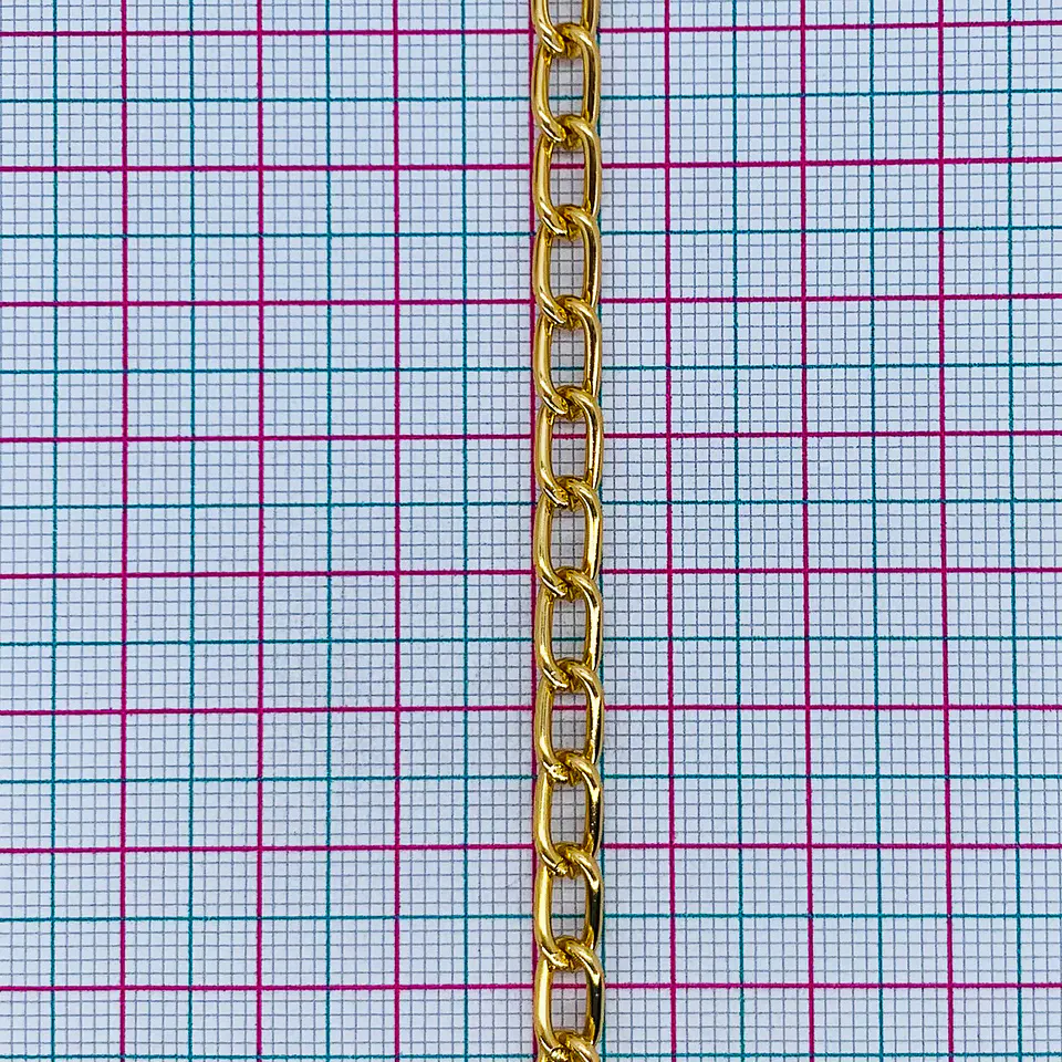 Cadena tipo Barbada • Aluminio • 6x4 mm 2