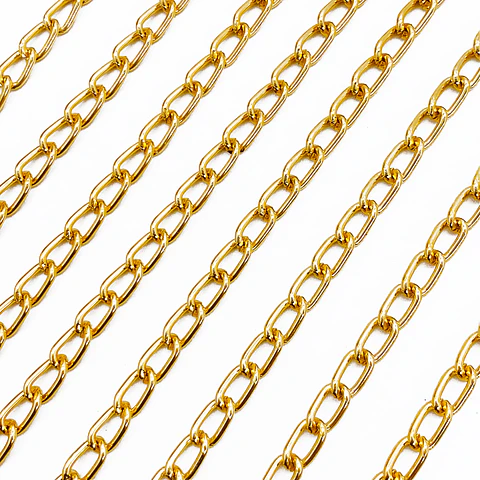 Cadena tipo Barbada • Aluminio • 6x4 mm