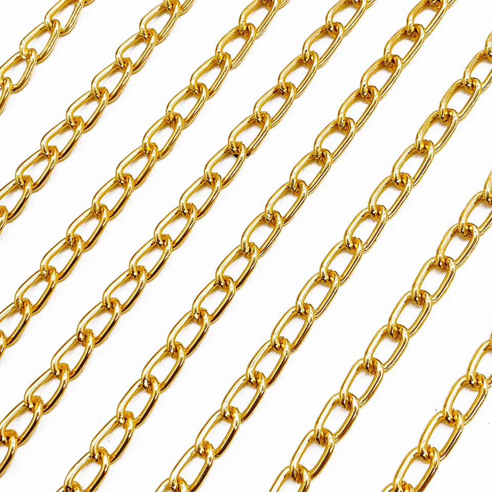 Cadena tipo Barbada • Aluminio • 6x4 mm 1