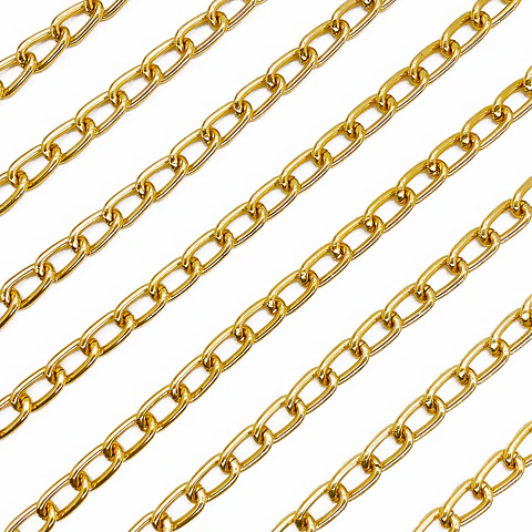 Cadena Forzada • Aluminio • 10x5 mm