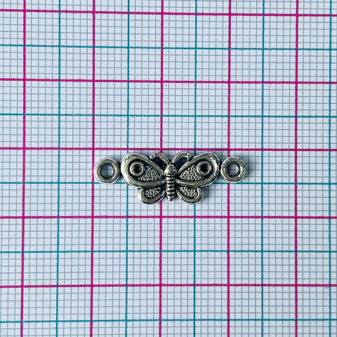 Dije Mariposa • Zamak • 23x8 mm