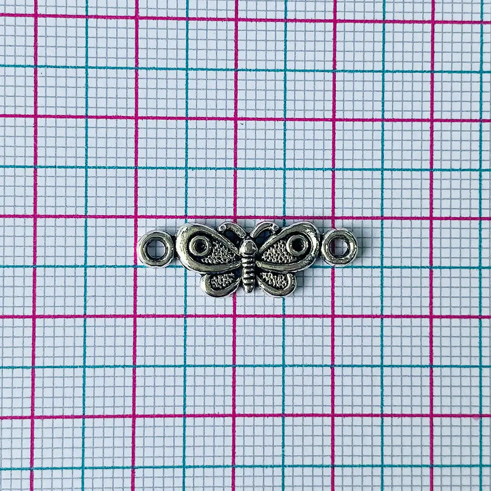 Dije Mariposa • Zamak • 23x8 mm 2