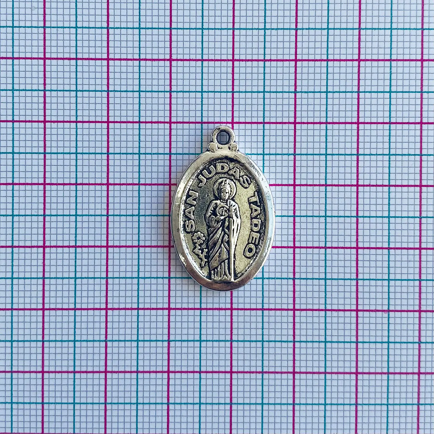 Medalla San Judas Tadeo • Zamak • 17x27 mm 2