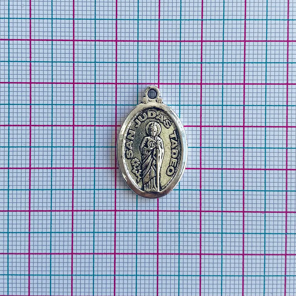 Medalla San Judas Tadeo • Zamak • 17x27 mm 2