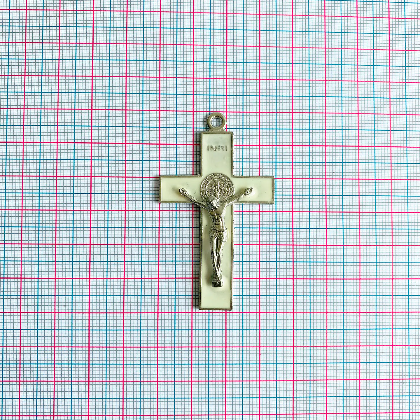 Dije Cristo San Benito • Zamak • 35x60 mm 2