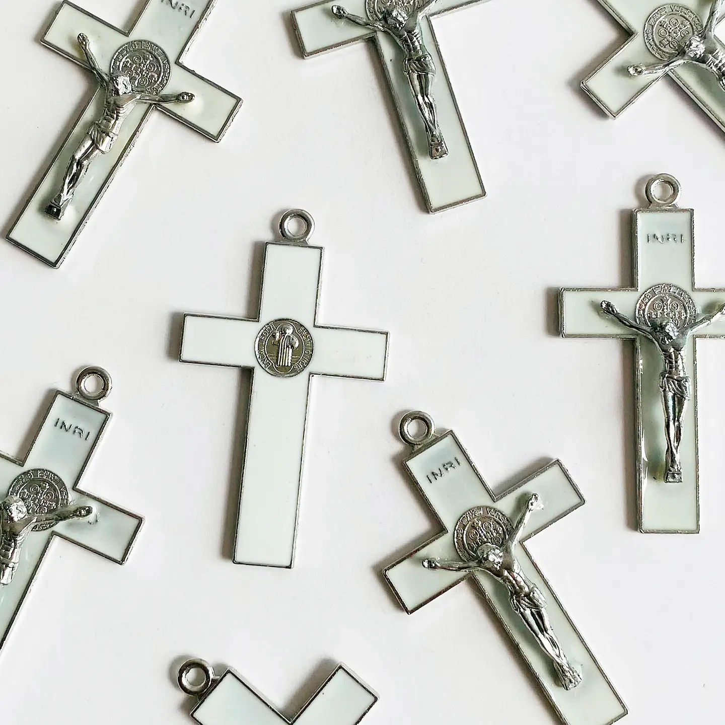 Dije Cristo San Benito • Zamak • 35x60 mm 1