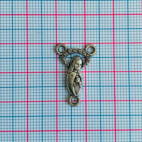 Crucero Virgen de la Paz • Zamak • 15x22 mm