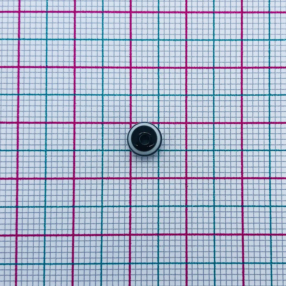 Cuenta Bola Nylon Rayada Negra • Acrílica • 6 mm 2