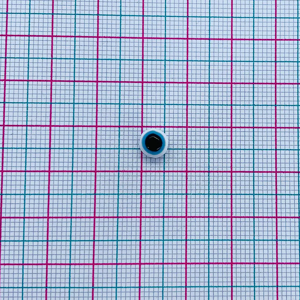 Separador Bola Ojo Turco • Acrílico • 6 MM 2