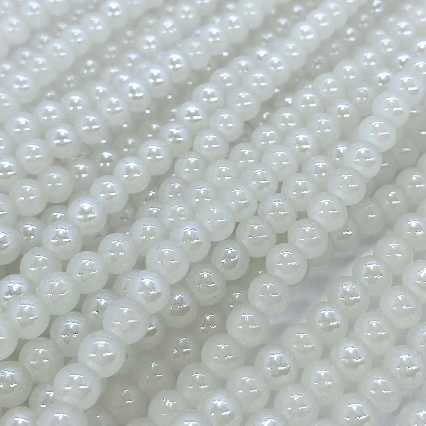 Perla Porcelanizada Esmaltada • Vidrio • 6 mm 3