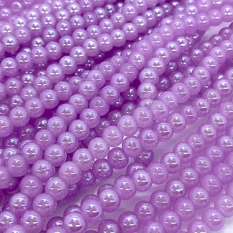 Perla Porcelanizada Esmaltada • Vidrio • 6 mm