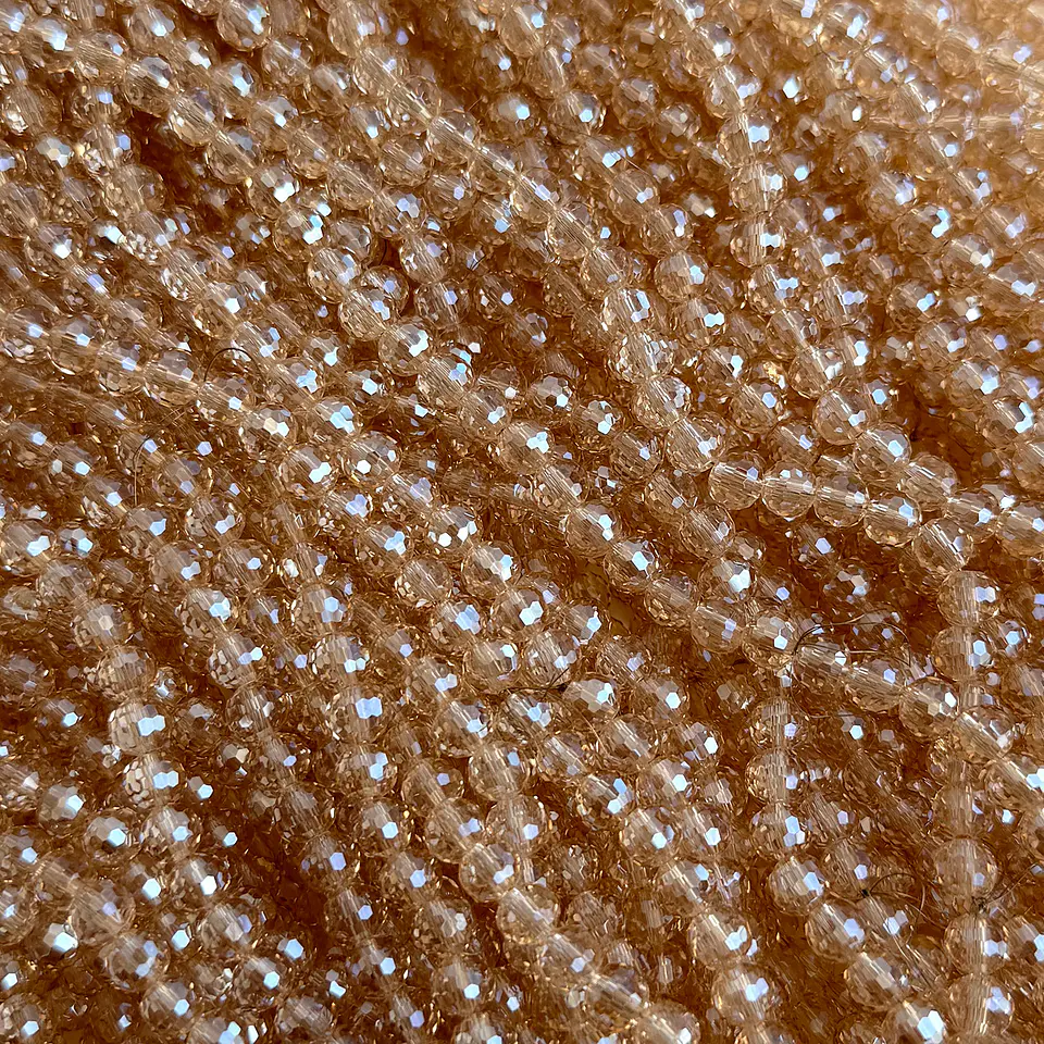 Separador Bola Mundo Champaña • Cristal • 6 mm 1