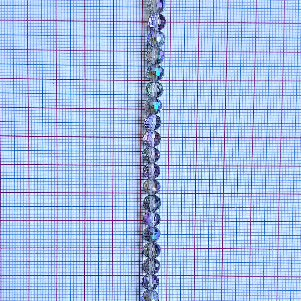 Separador Bola Mundo Morado • Cristal • 6 mm 2