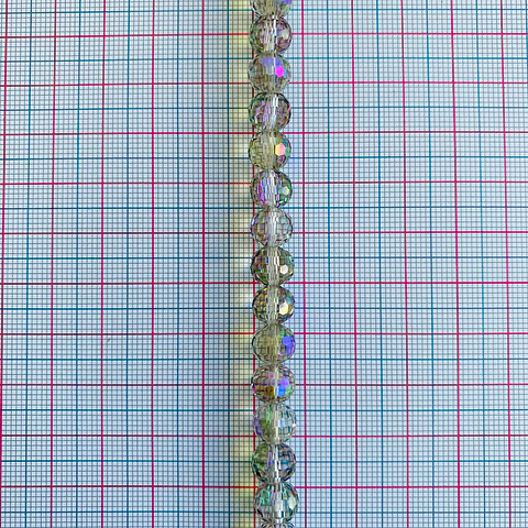 Separador Bola Mundo Morado • Cristal • 8 mm