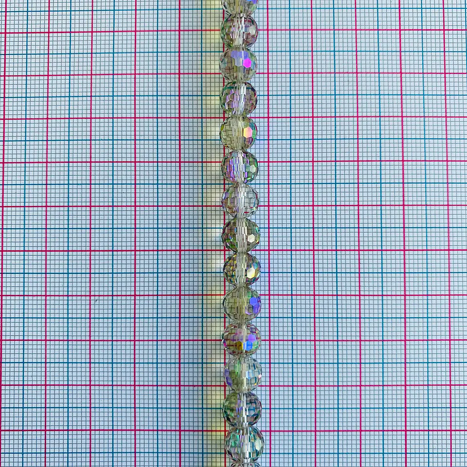 Separador Bola Mundo Morado • Cristal • 8 mm 2