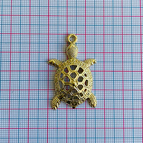 Dije Tortuga Marina • Cover Gold • 26x40 mm
