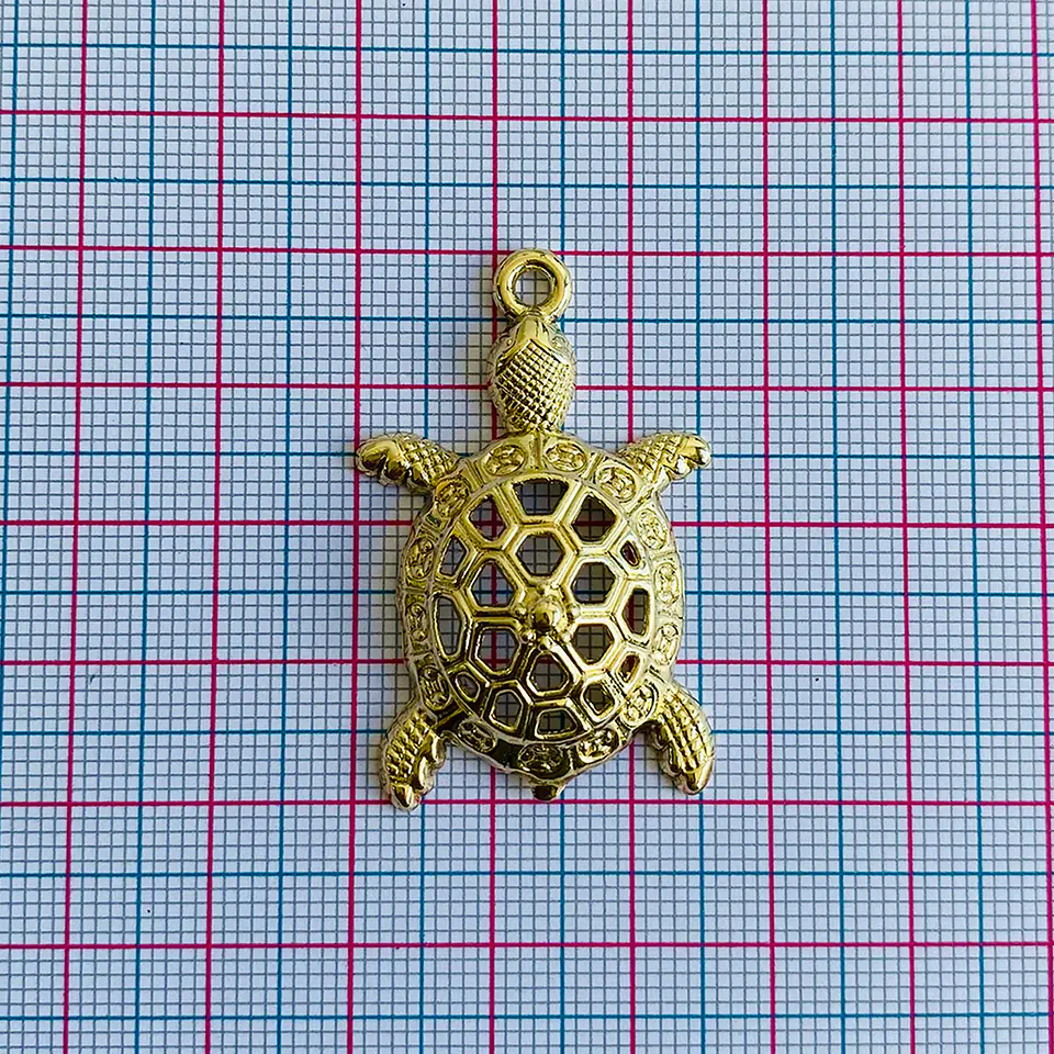 Dije Tortuga Marina • Cover Gold • 26x40 mm 2