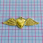 Dije Corazón con Alas de Ángel • Cover Gold • 57x20 mm - Miniatura 2