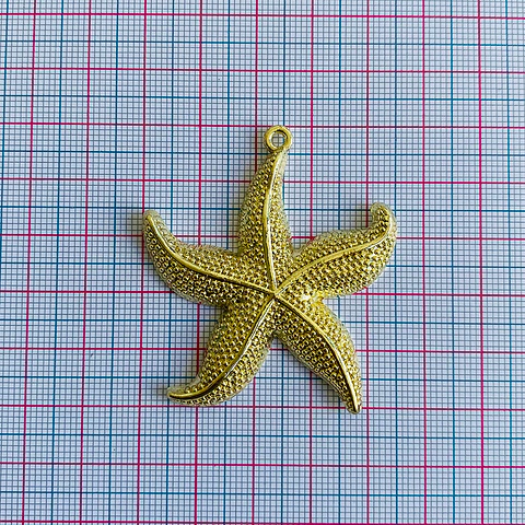 Dije Estrella de Mar Grande • Cover Gold • 45x50 mm