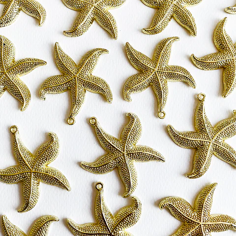 Dije Estrella de Mar Grande • Cover Gold • 45x50 mm