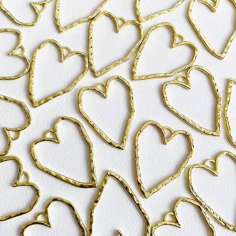 Dije Corazón Silueta • Cover Gold • 30x40 mm