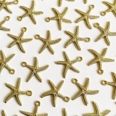 Dije Estrella de Mar Dorada • Cover Gold • 25x25 mm