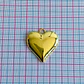 Dije de Corazón Liso Dorado • Cover Gold • 27x30 mm - Miniatura 2