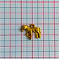 Dije Caballo Relieve • Baño de Oro • 17x14 mm - Miniatura 2