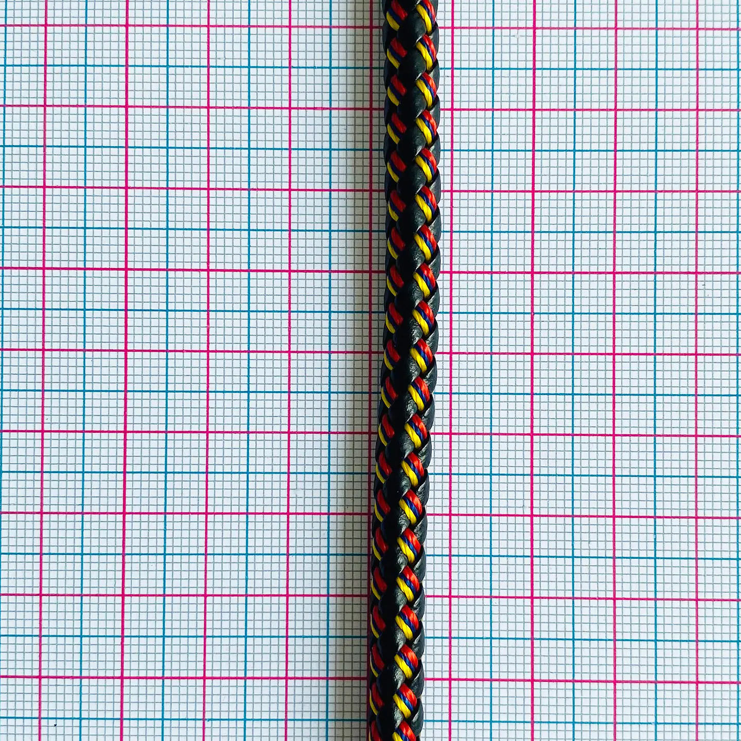 Cuero Trenzado Redondo Tricolor • 6 mm 2