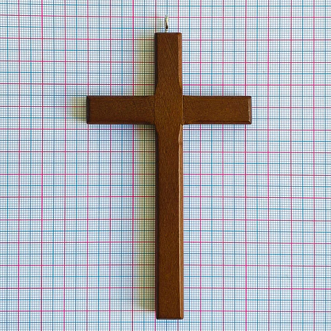 Dije Cruz Extra Grande • Madera • 72x135 mm