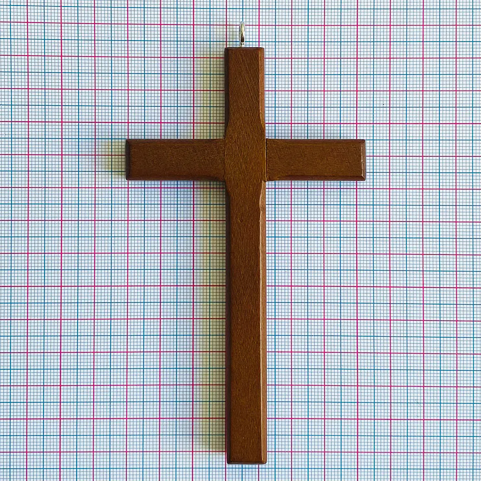 Dije Cruz Extra Grande • Madera • 72x135 mm 2