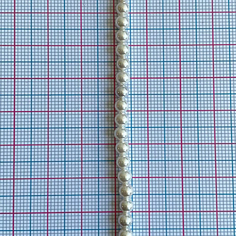 Separador Bola Blanca • Perla Shell • 4 mm