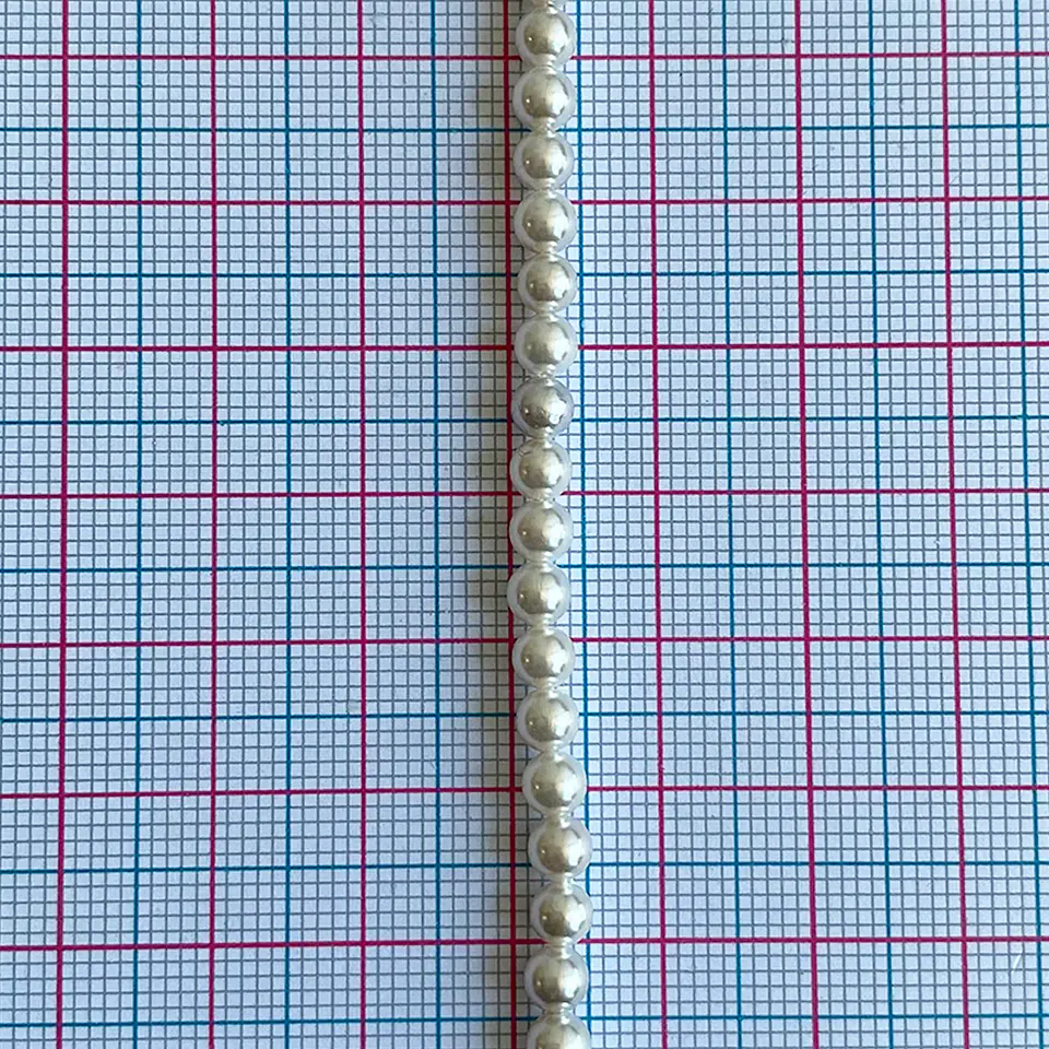 Separador Bola Blanca • Perla Shell • 4 mm 2