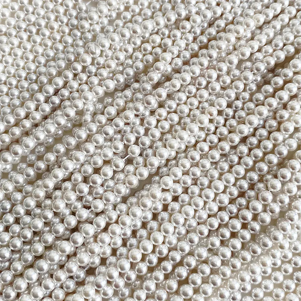 Separador Bola Blanca • Perla Shell • 4 mm 1