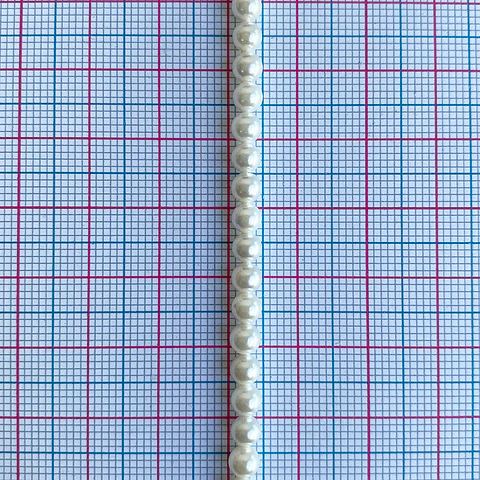 Separador Bola Beige • Perla Shell • 4 mm