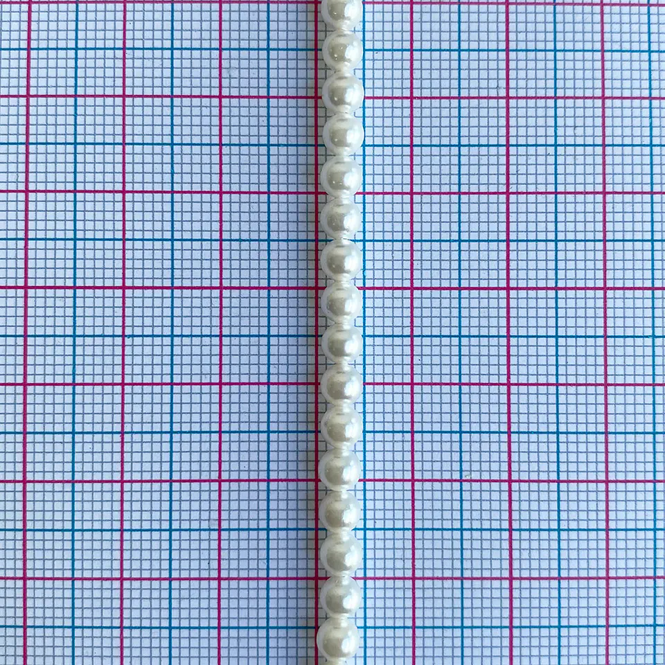 Separador Bola Beige • Perla Shell • 4 mm 2