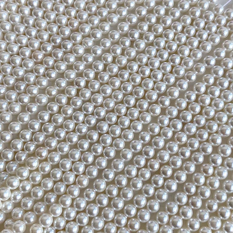Separador Bola Beige • Perla Shell • 4 mm
