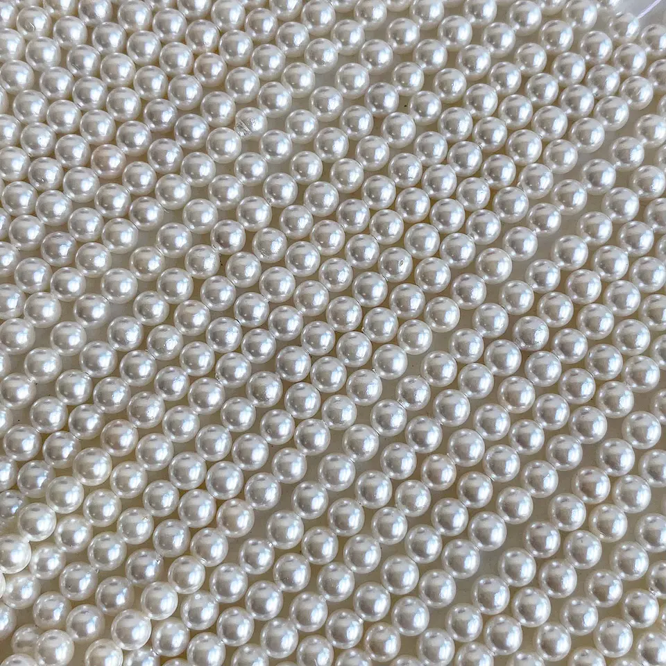 Separador Bola Beige • Perla Shell • 4 mm 1