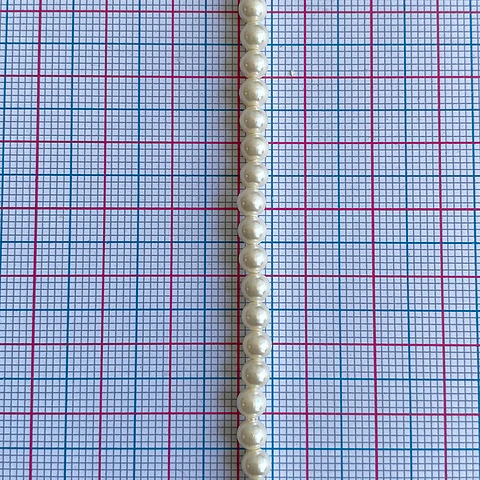 Separador Bola Beige Fuerte • Perla Shell • 4 mm