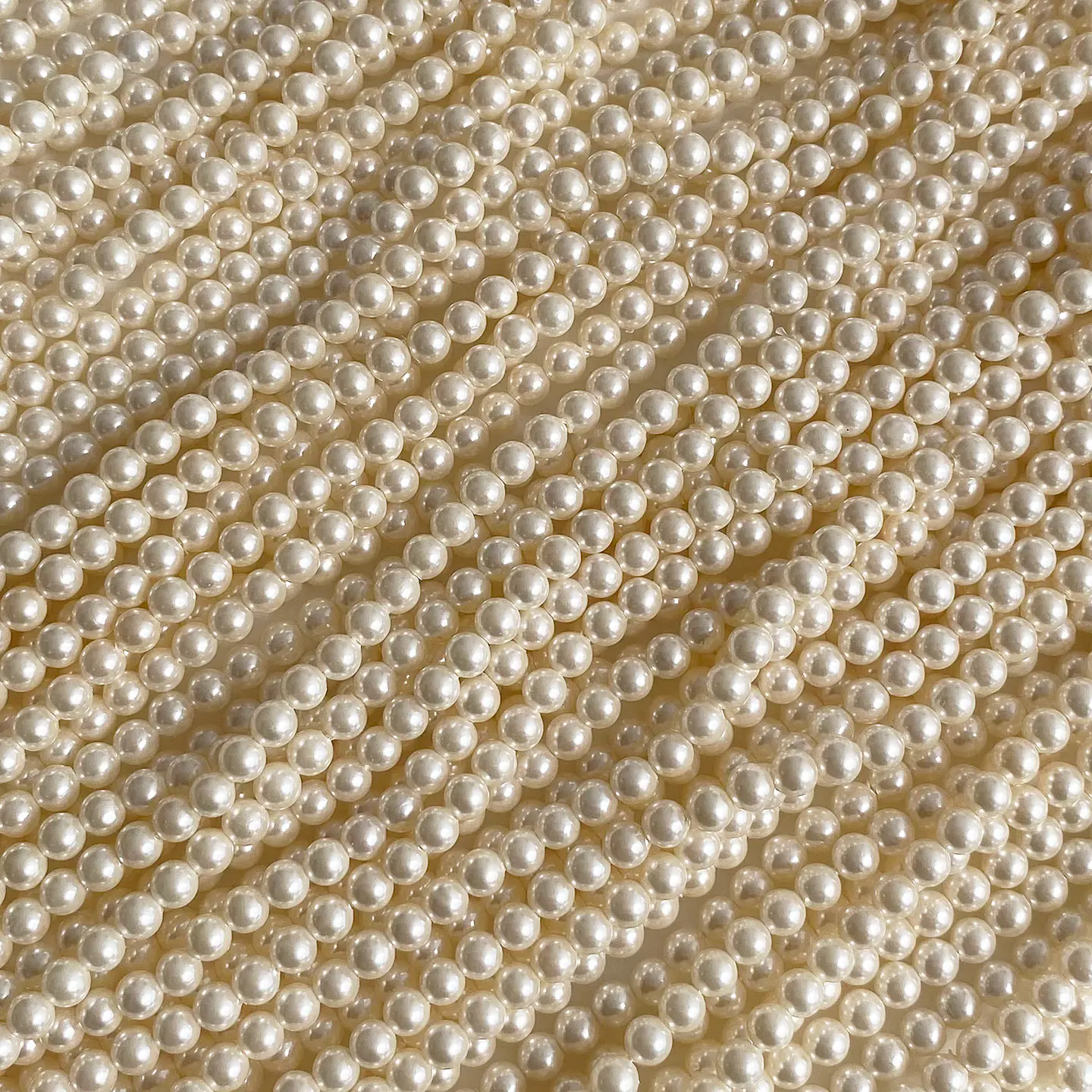 Separador Bola Beige Fuerte • Perla Shell • 4 mm 1