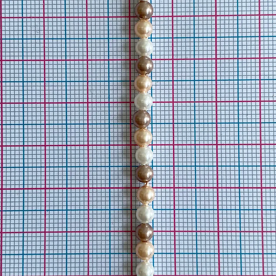 Separador Bola Combinada Nude • Perla Shell • 4 mm 2