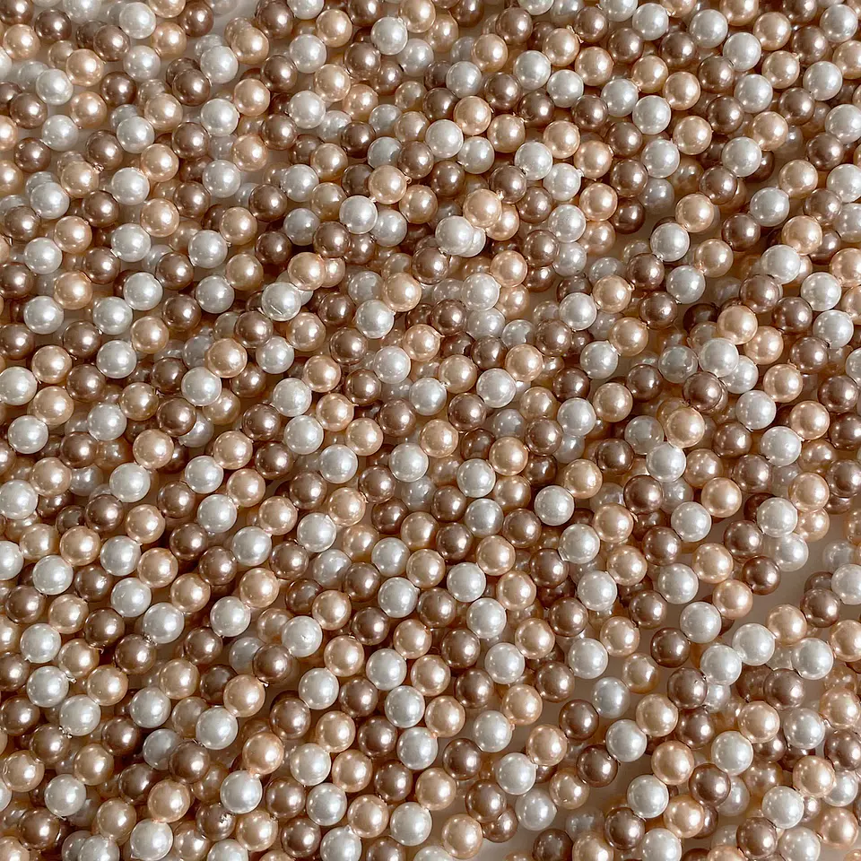 Separador Bola Combinada Nude • Perla Shell • 4 mm 1