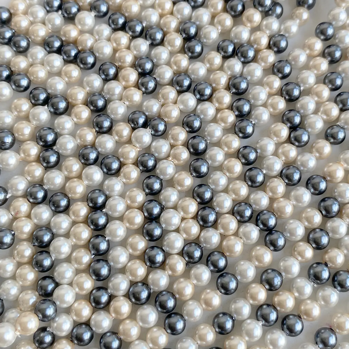 Separador Bola Combinada Nude / Gris • Perla Shell • 4 mm 1