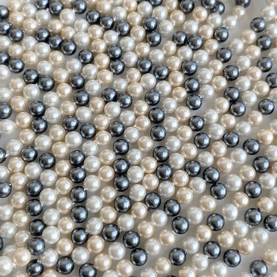Separador Bola Combinada Nude / Gris • Perla Shell • 4 mm 1