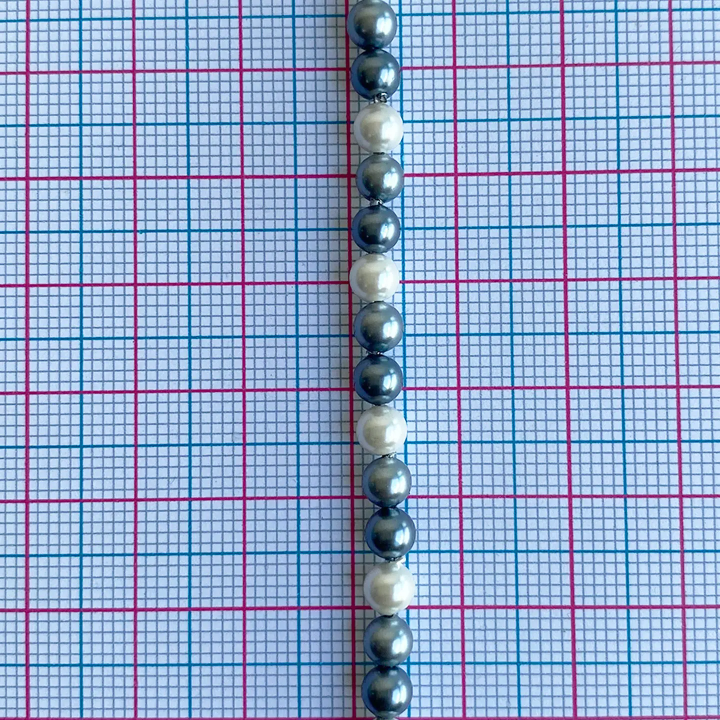 Separador Bola Combinada Grises • Perla Shell • 4 mm 2