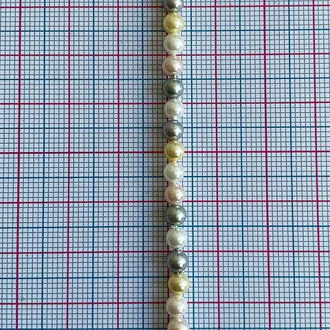 Separador Bola Combinada Pasteles • Perla Shell • 4 mm