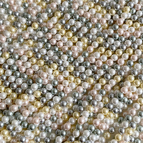 Separador Bola Combinada Pasteles • Perla Shell • 4 mm