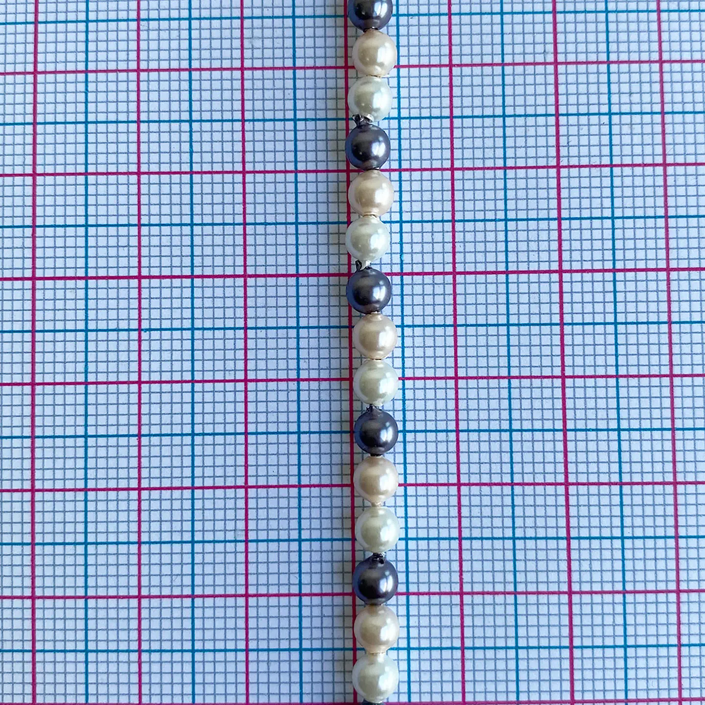Separador Bola Combinada Nude / Morado • Perla Shell • 4 mm 2