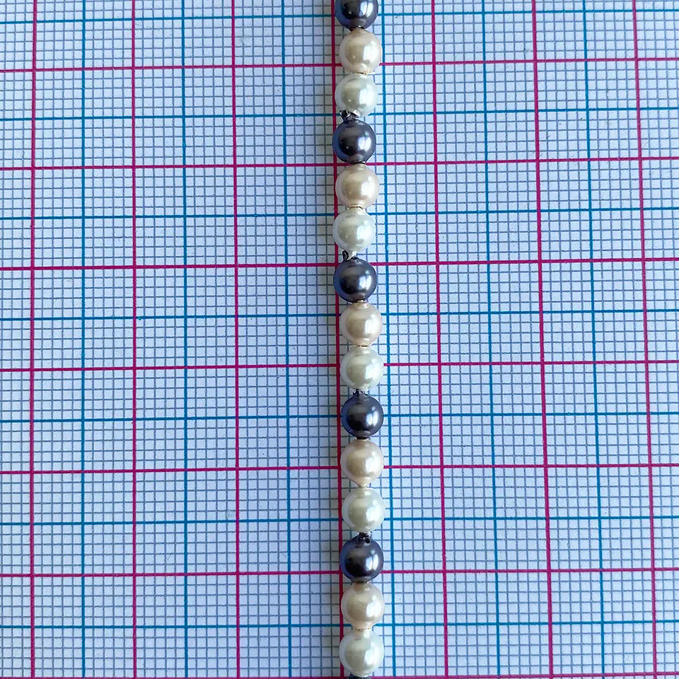 Separador Bola Combinada Nude / Morado • Perla Shell • 4 mm 2
