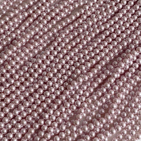 Separador Bola Lila • Perla Shell • 4 mm